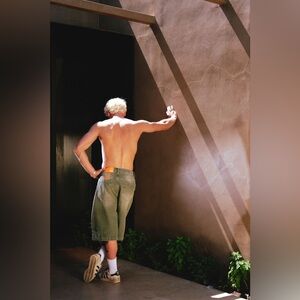 NWT: Scuffers JUMBO SHORTS GREEN Green Denim📍